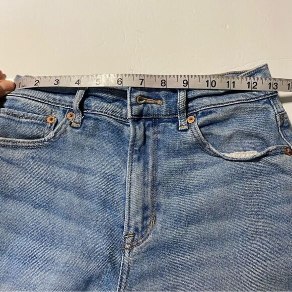 American Eagle 90s Boyfriend Highest Rise Jean Shorts fringe lyocell modal 2 - Picture 4 of 9